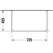 Duravit Vero onderstel voor wastafel 045480 chroom 0305326