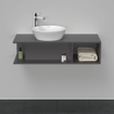 Duravit D-Neo wastafelonderkast 100x26x48cm Grafiet Mat SW641201