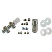 Riko set thermostatisch onderblok haaks-links geborsteld staal SW207714