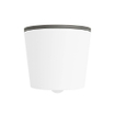 MONDIAZ LAVIE wandclosetpack - 36x53cm - diepspoel - rimless - Talc (offwhite) - softclose - quick-release - toiletzitting - Smoke (grijs) SW1208737