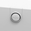 Villeroy & Boch Oberon 2.0 halfvrijstaand bad - 180x80cm - Quaryl - incl. afvoer-/overloopcombinatie in chroom en wit - mat wit SW454200
