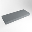 Mondiaz TOP 51 Vrijhangend Topblad - 130x51x12cm - geschikt voor waskom - Solid surface - Plata SW1022449