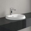 Villeroy & Boch Architectura inbouwwastafel 45x45x17cm Rond 1 kraangat zonder overloopgat Wit Alpin glans Ceramic SW762353