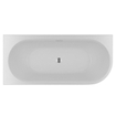 Riho Desire hoekbad - 184x84cm - Hoekopstelling links - met LED-plint - met chromen badvuller - Acryl wit glans SW412204