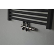 Riko set thermostatisch onderblok recht geborsteld staal SW207713