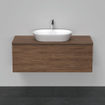 Duravit D-Neo wastafelonderkast 120x45.9x55cm 1 lade Noten (donker) Mat SW641257