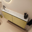 MONDIAZ TURE-DLUX 120cm toiletmeubel Oro. EDEN wastafel Opalo positie links. Met 1 kraangat. SW1104455