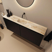 MONDIAZ TURE-DLUX 120cm toiletmeubel Urban. EDEN wastafel Frappe positie midden. Zonder kraangat. SW1102622