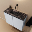 MONDIAZ TURE-DLUX 60cm toiletmeubel Clay. EDEN wastafel Lava positie midden. Zonder kraangat. SW1103747