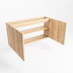 Mondiaz FOWY fonteinonderkast - 100x22x50cm - 2 deuren - push to open - softclose - Washed Oak SW1016882