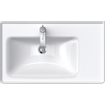 Duravit D-Neo wastafel met wondergliss 80x48x17cm 1 kraangat rechthoek Keramiek Wit SW640481