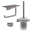 Hansgrohe Addstoris toiletaccessoireset - driedelig - Brushed black chroom SW1079984