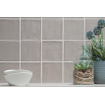 By Goof wandtegel - 13x13cm - 10mm - Vierkant - Grijs Glans SW542673