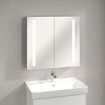 Villeroy & Boch My view spiegelkast 80x75 cm. 2 deuren en led verlichting 1024980