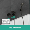 Hansgrohe Vernis badkraan met hendel mat zwart SW651994