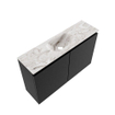 MONDIAZ TURE-DLUX 80cm toiletmeubel Urban. EDEN wastafel Glace positie midden. Zonder kraangat. SW1103115