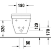 Duravit Philippe Starck 3 wandbidet met Wondergliss wit 0314145