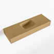 Mondiaz LEX Fontein - 90x30x12cm - wasbak midden - zonder kraangaten - solid surface - Oro SW1026097
