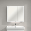 Villeroy & Boch My view spiegelkast 80x75cm 2 deuren 3 contactdoos LED SW641561