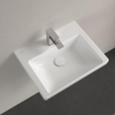 Villeroy & Boch Subway 3.0 fontein 50x40x14.5cm met 1 kraangat en overloopgat Wit Ceramic+ SW702066