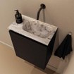 MONDIAZ TURE-DLUX 40cm toiletmeubel Urban. EDEN wastafel Glace positie rechts. Zonder kraangat. SW1105215