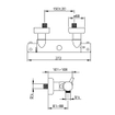 Xenz Duero douchethermostaatkraan 27.2cm chroom Hoogglans SW104704