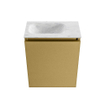 MONDIAZ TURE-DLUX 40cm toiletmeubel Oro. EDEN wastafel Opalo positie links. Zonder kraangat. SW1104451
