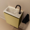 MONDIAZ TURE-DLUX 40cm toiletmeubel Oro. EDEN wastafel Ostra positie links. Met 1 kraangat. SW1104991