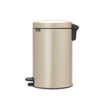 Brabantia NewIcon Pedaalemmer - 12 liter - kunststof binnenemmer - metallic gold SW767504