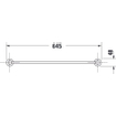Duravit D code handdoekhouder 60cm chroom GA49409