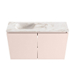 MONDIAZ TURE-DLUX 80cm toiletmeubel Rosee. EDEN wastafel Frappe positie links. Zonder kraangat. SW1102939