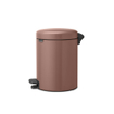 Brabantia NewIcon Pedaalemmer - 5 liter - kunststof binnenemmer - satin taupe SW1026516
