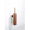 Fortifura Calvi toiletborstelhouder - gesloten model - wand - rond - Geborsteld koper PVD (Koper) OUTLETSTORE STORE32466