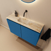 MONDIAZ TURE-DLUX 80cm toiletmeubel Jeans. EDEN wastafel Frappe positie midden. Zonder kraangat. SW1102829