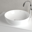 Villeroy & Boch Artis opzetwastafel rond Ø43x12.5cm Ceramic+ zonder kraangat zonder overloop stone white SW209528