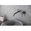 Wiesbaden Ribbd eenhendel wastafelkraan met coldstart inbouw compleet gunmetal SW632119