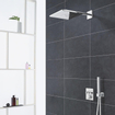 GROHE SmartControl Regendoucheset Inbouw - hoofddouche rechthoekig 31cm - 2 functies - handdouche staaf 1 stand - chroom SW108058