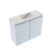 MONDIAZ TURE-DLUX 60cm toiletmeubel Clay. EDEN wastafel Glace positie midden. Met 1 kraangat. SW1103243