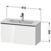 Duravit D-Neo wastafelonderkast 81x44x37.2cm 1 lade Noten (donker) Mat SW640886