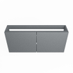 Mondiaz FOWY fonteinonderkast - 110x22x50cm - 2 deuren - push to open - softclose - Plata SW1016916