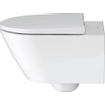 Duravit D-Neo wandtoilet zonder zitting 37x54x40cm Wit Hoogglans SW640499