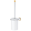 GROHE Grandera Toiletborstelhouder - wandmontage - vierkant - open - chroom/goud SW930093
