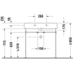 Duravit Vero wastafel 80x47 cm. met 1 kraangat wit 0305309