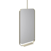 Thebalux Contour spiegel 50x70x15.2cm ovaal met planchet en telescoopstang goud mat SW815938