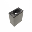 MONDIAZ TURE-DLUX 40cm toiletmeubel Smoke. EDEN wastafel Lava positie midden. Zonder kraangat. SW1104038