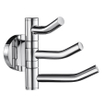 Smedbo Home Handdoekhaak - 12x9cm - 3 haken - chroom SW421660