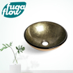 FugaFlow Efficiente Arredo Limone Waskom - 30x10,5cm - rond - gehard glas - goud groen SW1123746