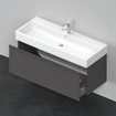 Duravit D-Neo wastafelonderkast 118.4x44x44.2cm 1 lade Grafiet Mat SW640783