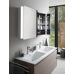 Duravit Ketho 2 wastafelonderbouwkast met 2 laden voor dubbele wastafel 128x48x55cm met grepen antraciet basalt mat SW772217