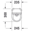 Duravit Starck 3 urinoir aan-afvoer verdekt wit 0290484